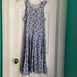 Benson & Smith Blue and White Floral Dress Women’s Size M